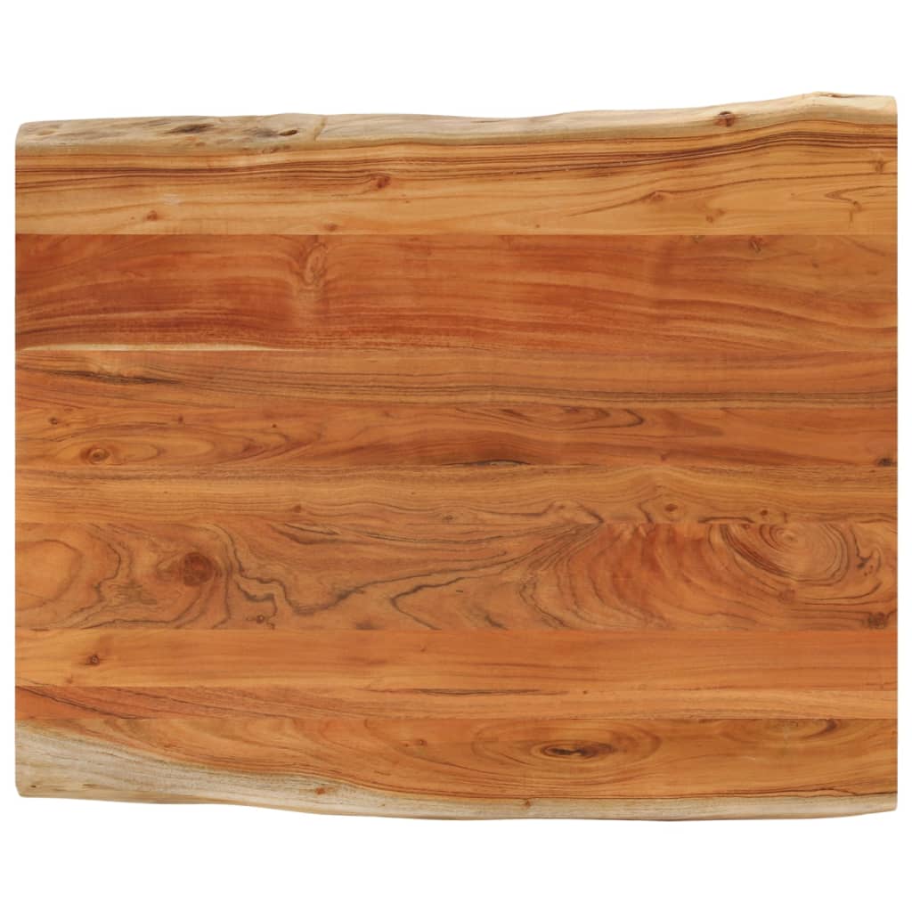 Pöytälevy 110x80x3,8 cm suorakaide täysi akasiapuu elävä reuna