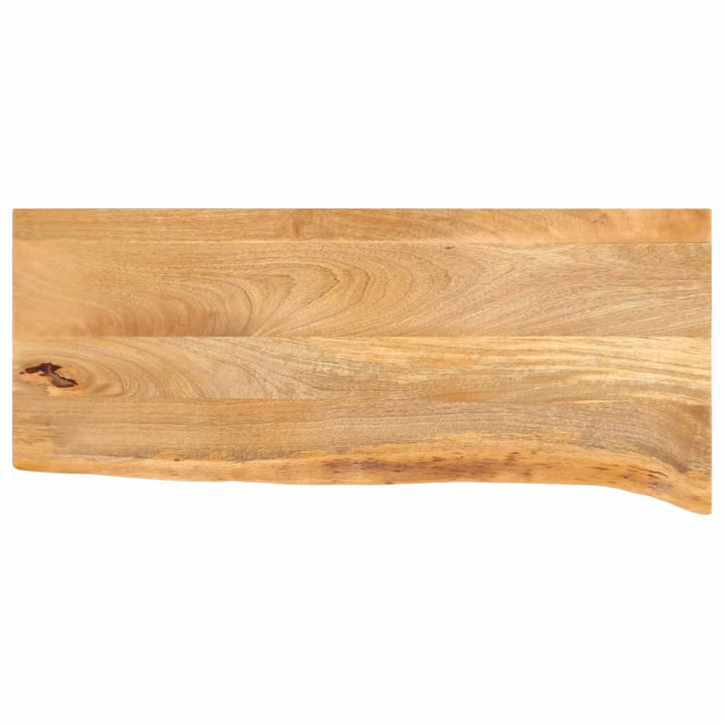 Pöytälevy elävä reuna 70x20x2,5 cm täysi mangopuu