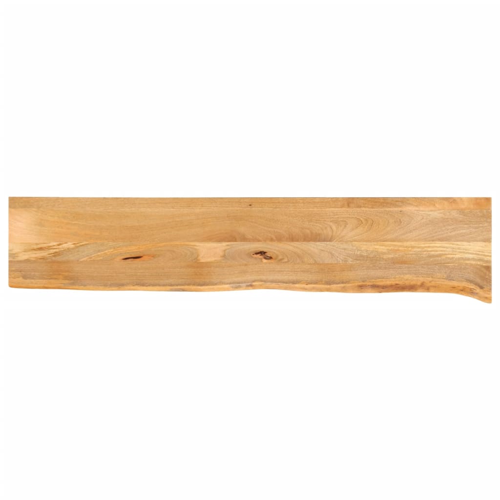 Pöytälevy elävä reuna 180x30x2,5 cm täysi mangopuu