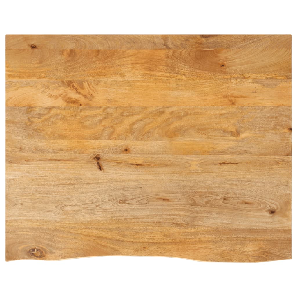 Pöytälevy elävä reuna 100x80x2,5 cm täysi mangopuu