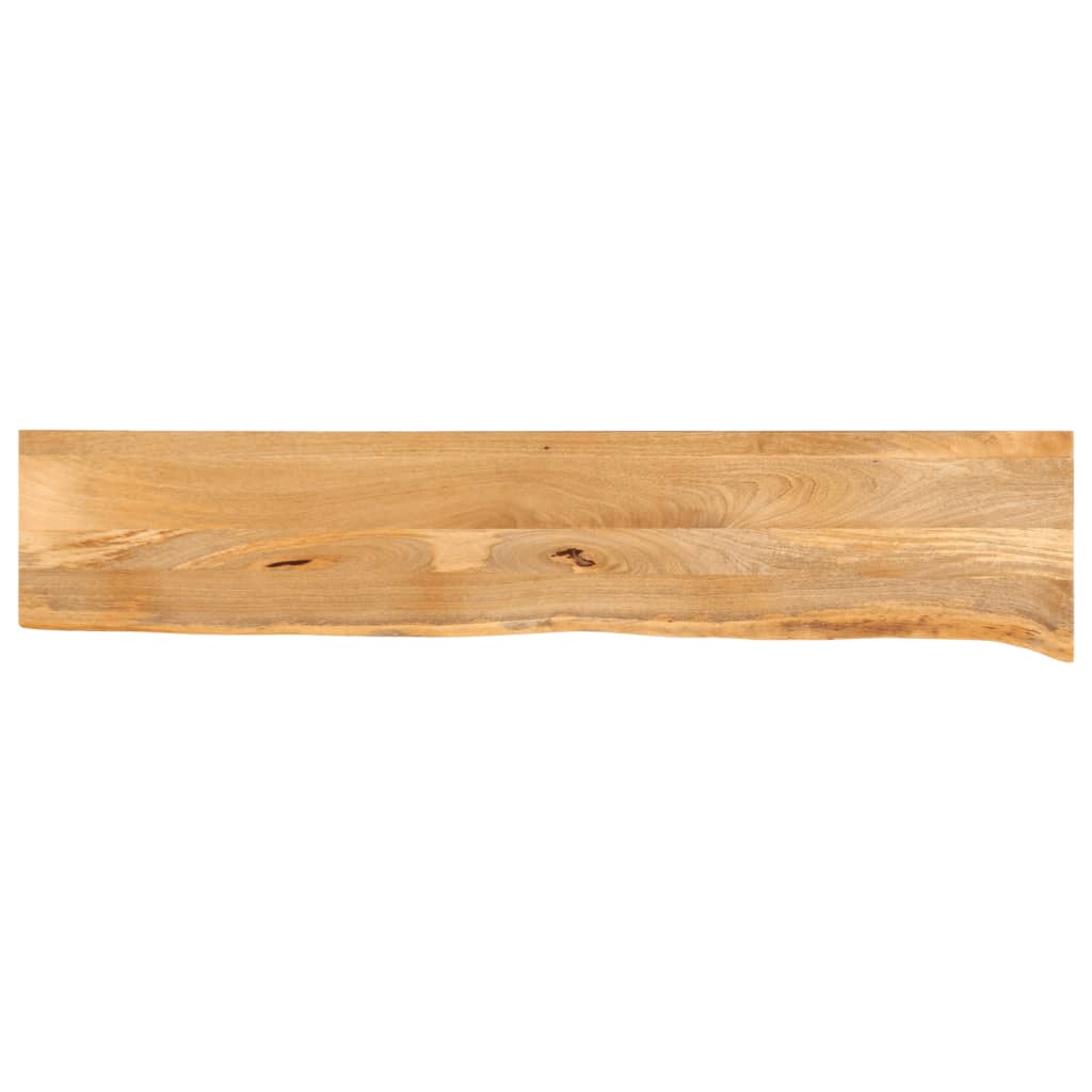 Pöytälevy elävä reuna 160x40x3,8 cm täysi mangopuu