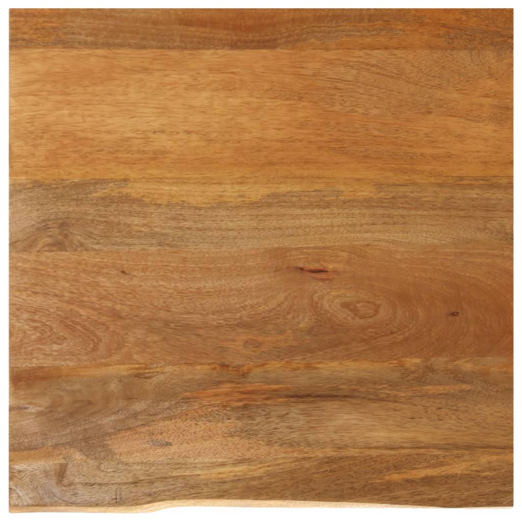 Pöytälevy elävä reuna 80x80x2,5 cm täysi mangopuu