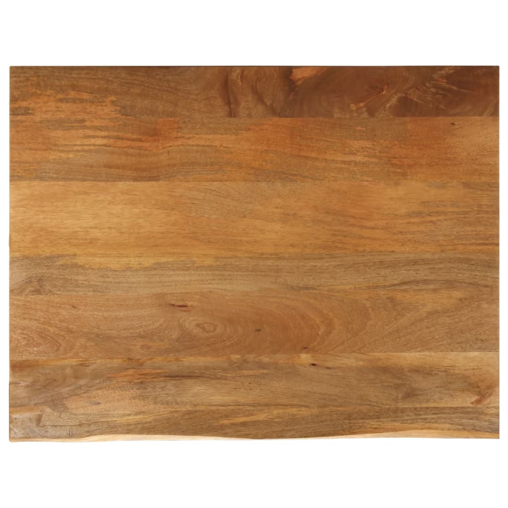 Pöytälevy elävä reuna 100x80x2,5 cm täysi mangopuu