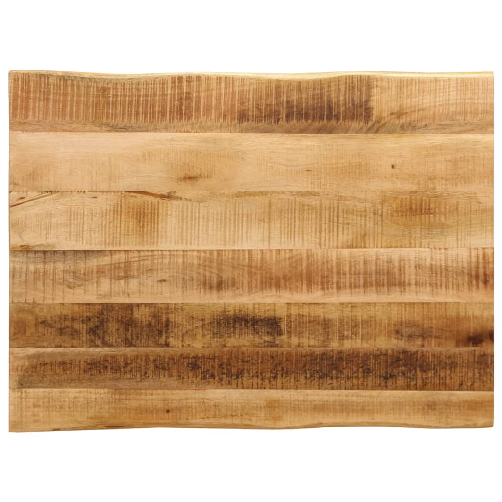 Pöytälevy elävä reuna 70x60x2,5 cm täysi karkea mangopuu