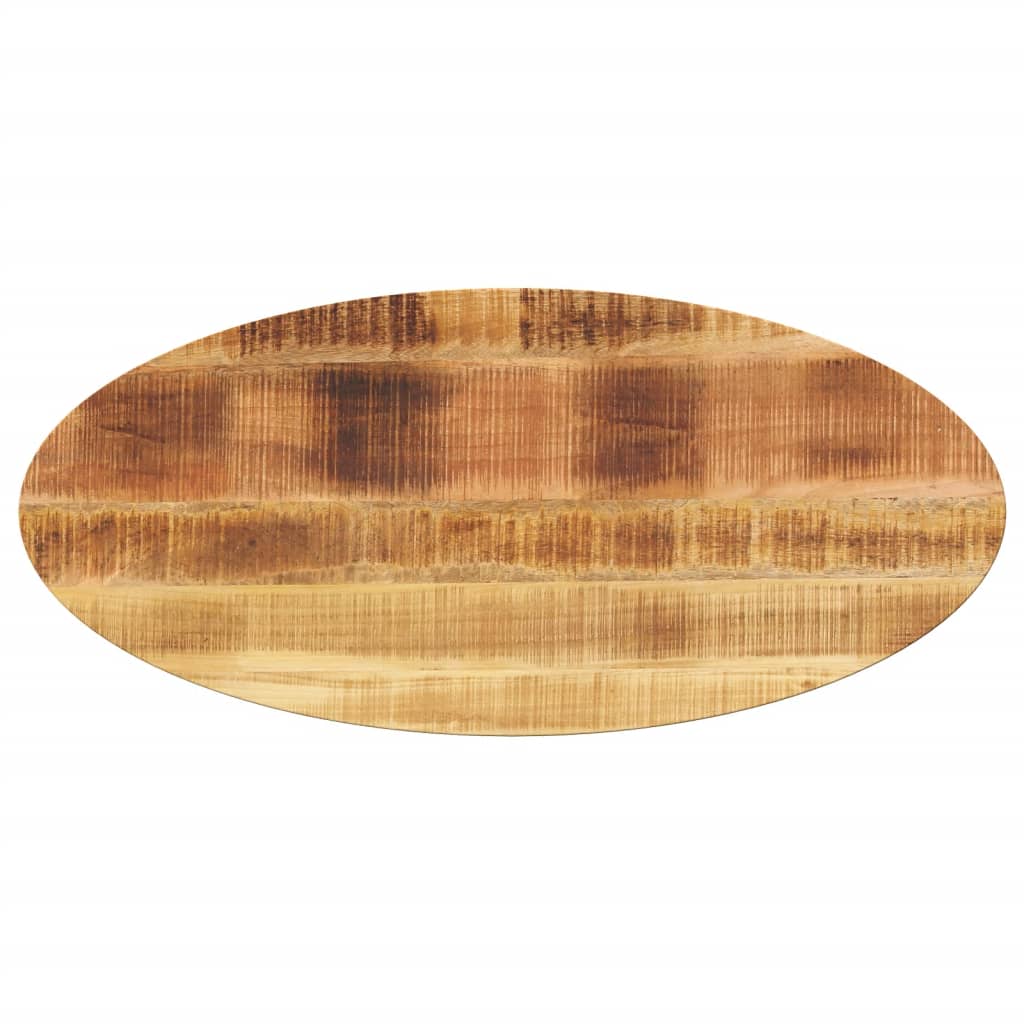 Pöytälevy 140x50x3,8 cm ovaali täysi mangopuu