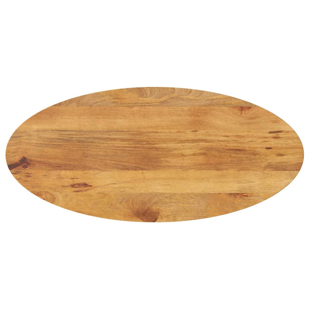 Pöytälevy 140x50x2,5 cm ovaali täysi mangopuu