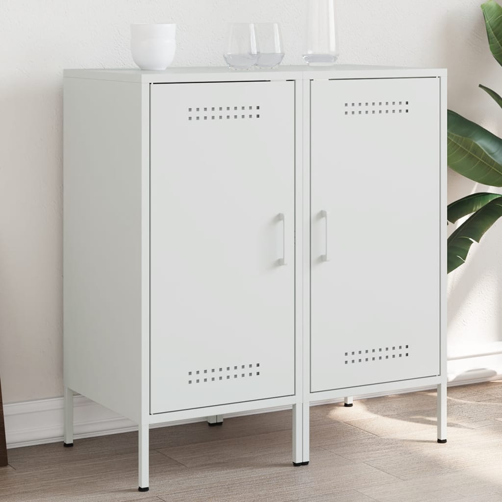 Senkit 2 kpl valkoinen 36x39x79 cm teräs