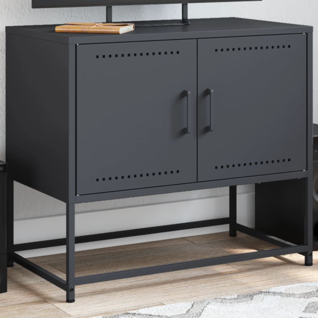 TV-taso antrasiitti 68,5x39x60,5 cm teräs