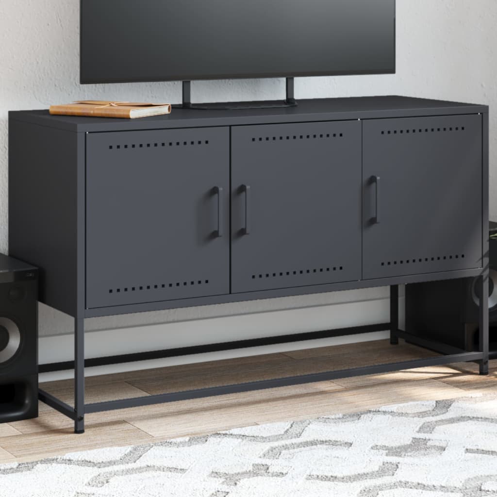 TV-taso antrasiitti 100,5x39x60,5 cm teräs