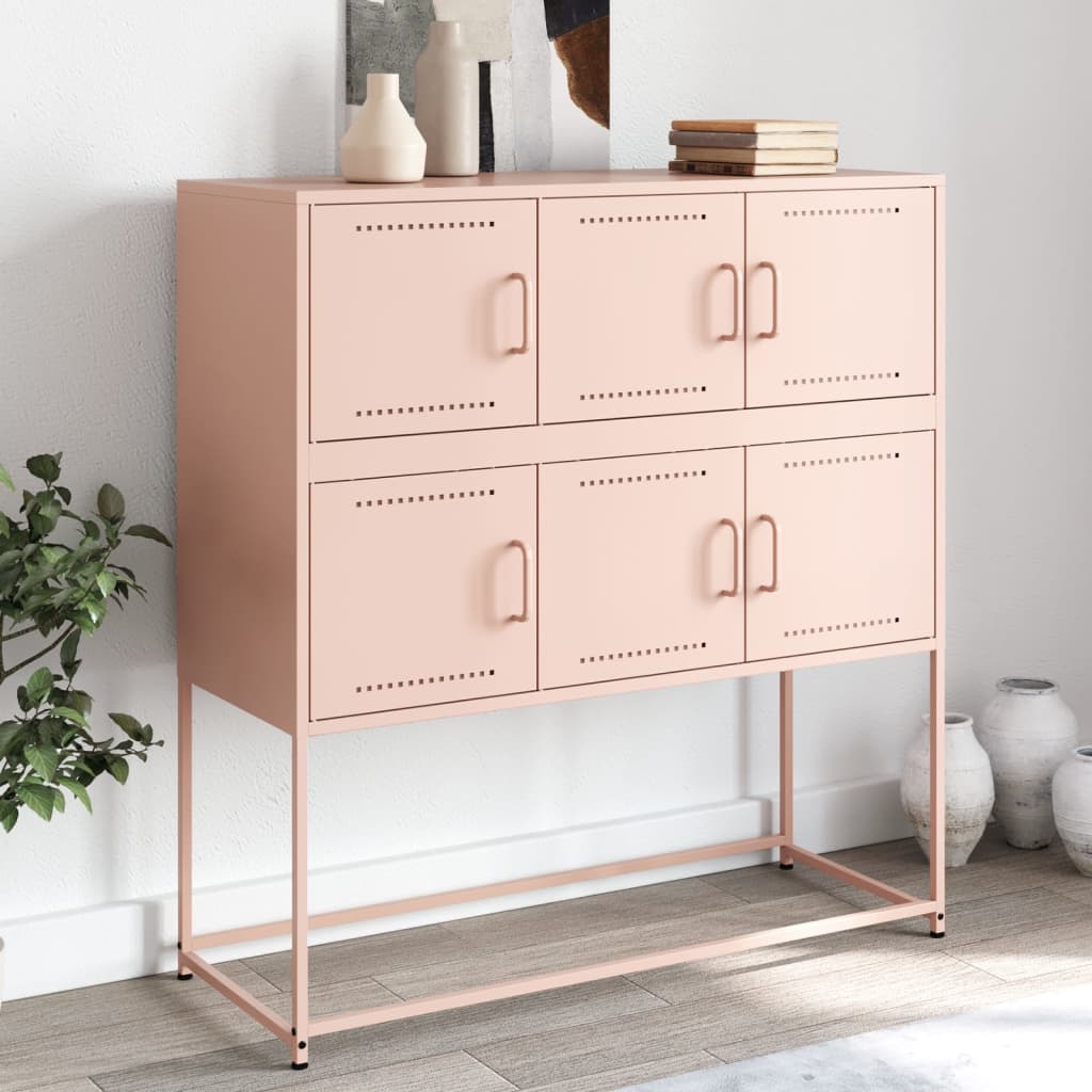 Senkki pinkki 100,5x39x107 cm teräs