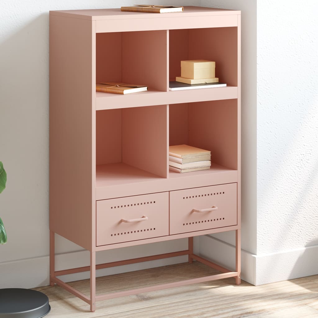 Kaappi pinkki 68x39x111,5 cm teräs