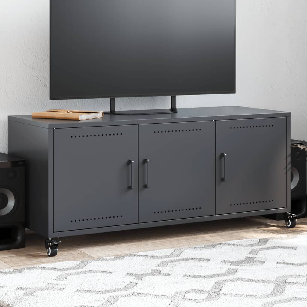 TV-taso antrasiitti 100,5x39x43,5 cm teräs