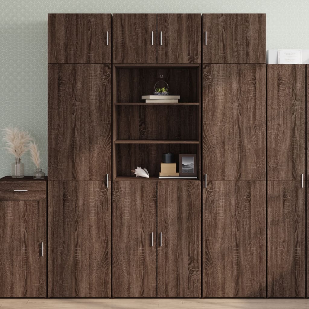 Kaappi ruskea tammi 70x42,5x185 cm tekninen puu