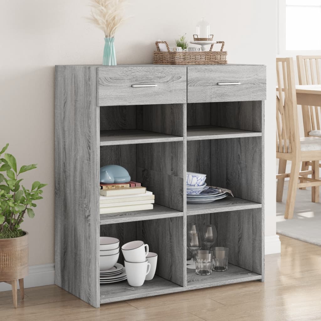 Senkki harmaa Sonoma 80x42,5x93 cm tekninen puu