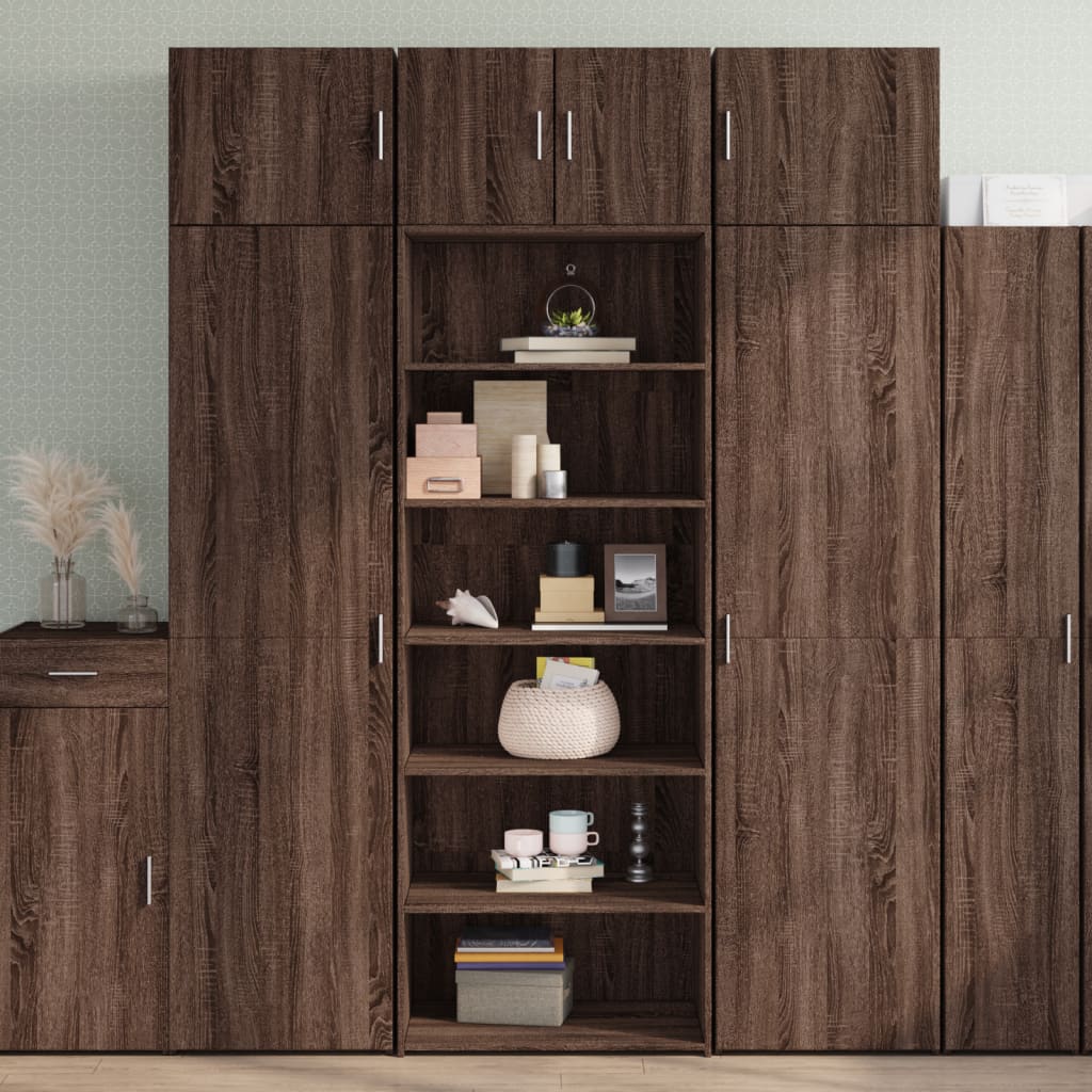 Kaappi ruskea tammi 70x41x185 cm tekninen puu