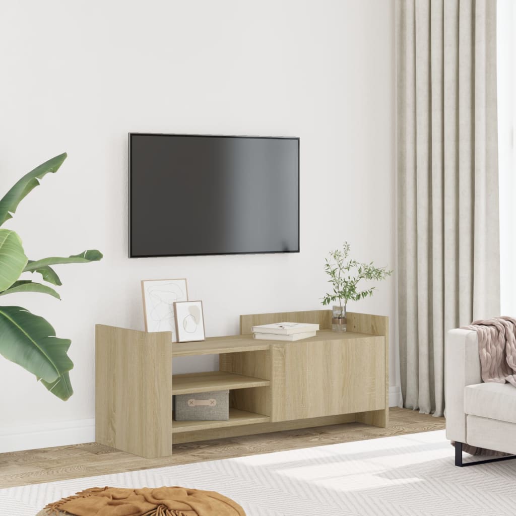 TV-taso Sonoma-tammi 100x35x40 cm tekninen puu