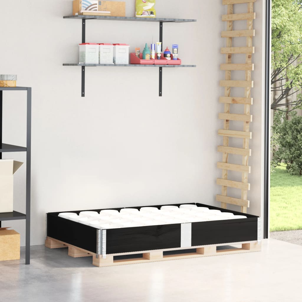 Kuormalavan reunus musta 150x100 cm täysi mänty