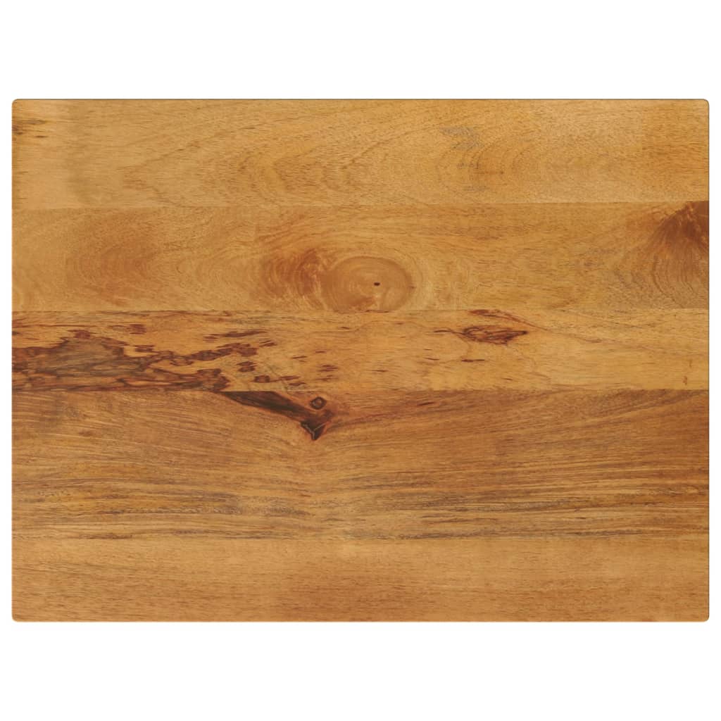 Pöytälevy 80x70x2,5 cm suorakaide karkea täysi mangopuu