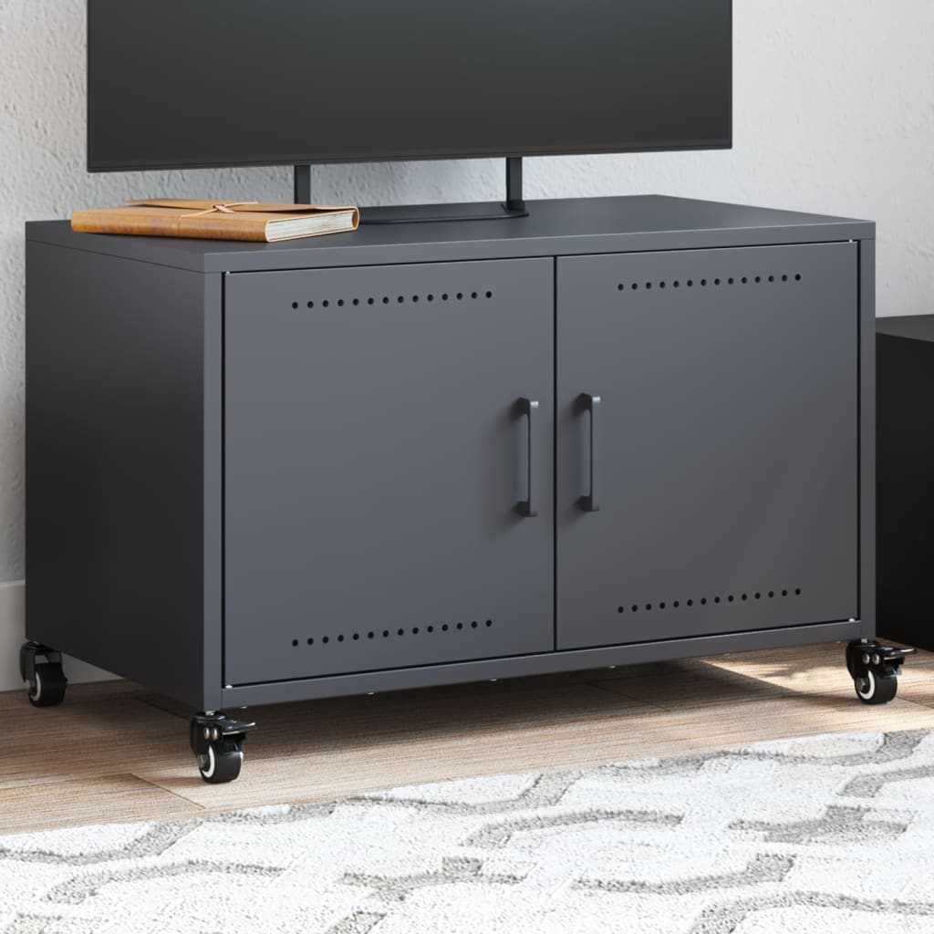 TV-taso antrasiitti 68x39x43,5 cm teräs