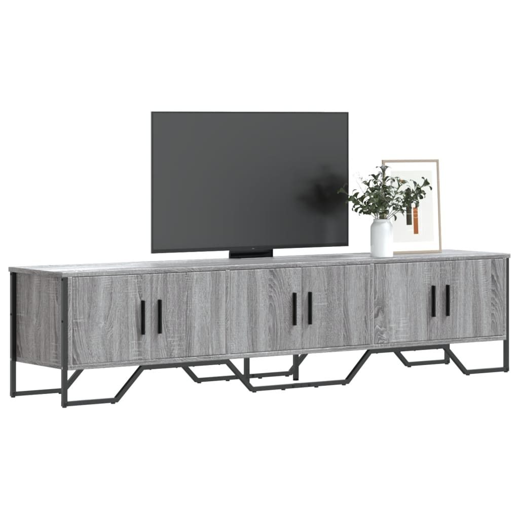 TV-taso harmaa Sonoma 180x34x41 cm tekninen puu