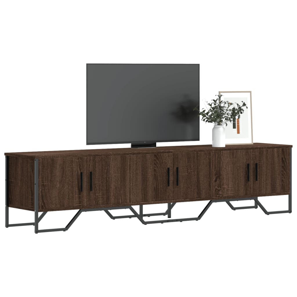 TV-taso ruskea tammi 180x34x41 cm tekninen puu