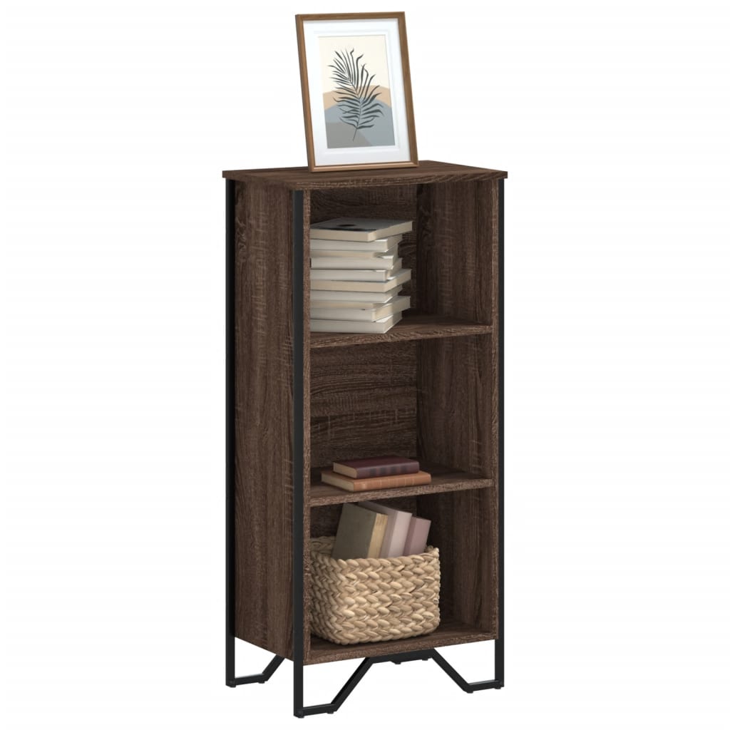 Kirjahylly ruskea tammi 50x31x106 cm tekninen puu