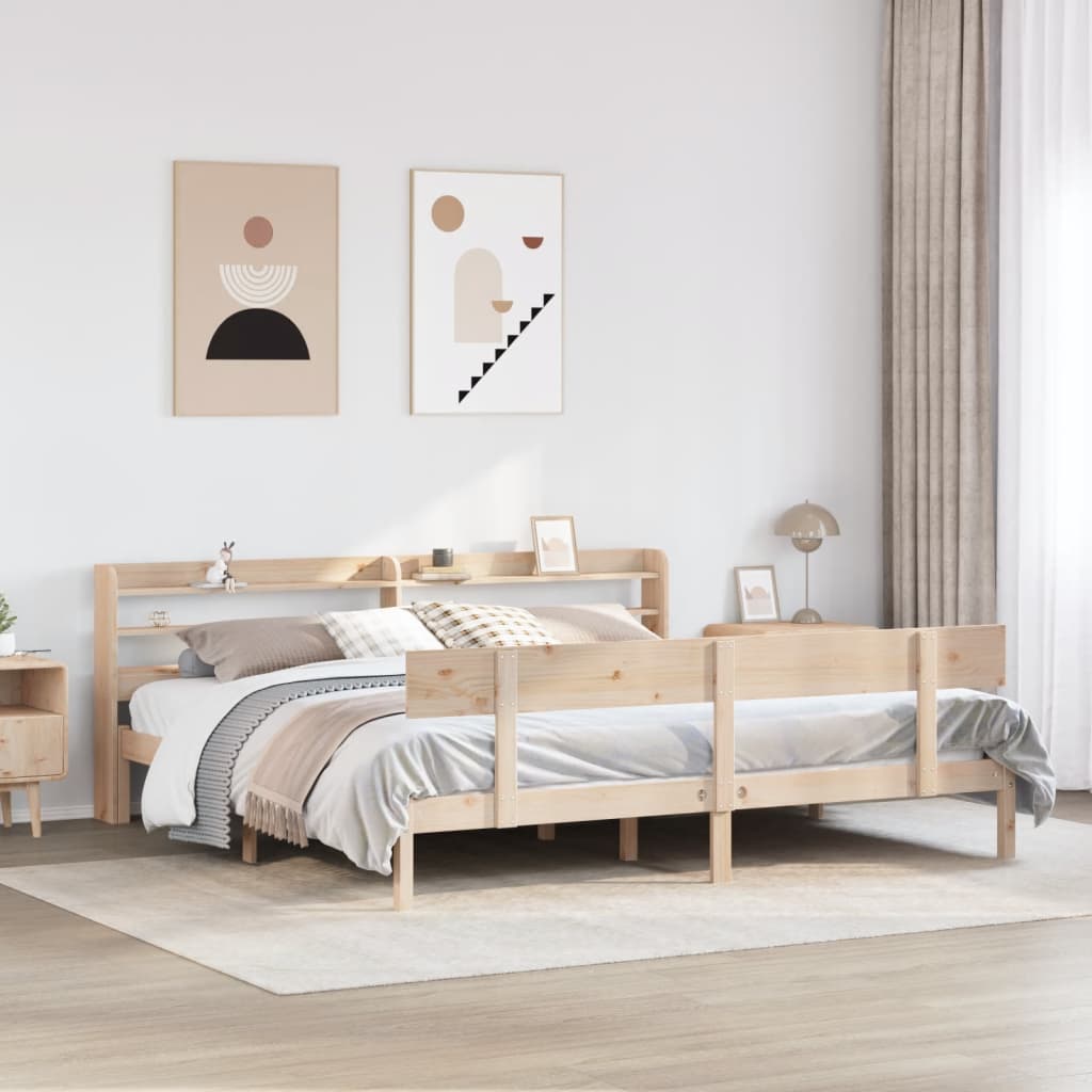 Sängynrunko ilman patjaa 180x200 cm täysi mänty