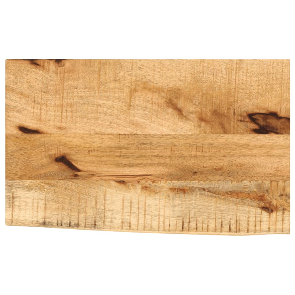 Pöytälevy 40x30x3,8 cm elävä reuna karkea täysi mangopuu