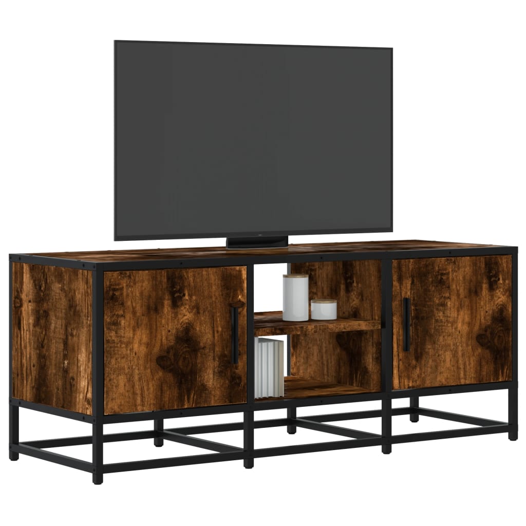 TV-taso savutammi 100x35x41 cm tekninen puu ja metalli