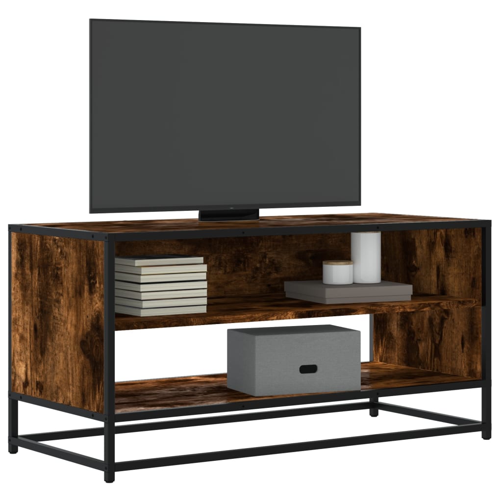 TV-taso savutammi 91x40x46 cm tekninen puu ja metalli