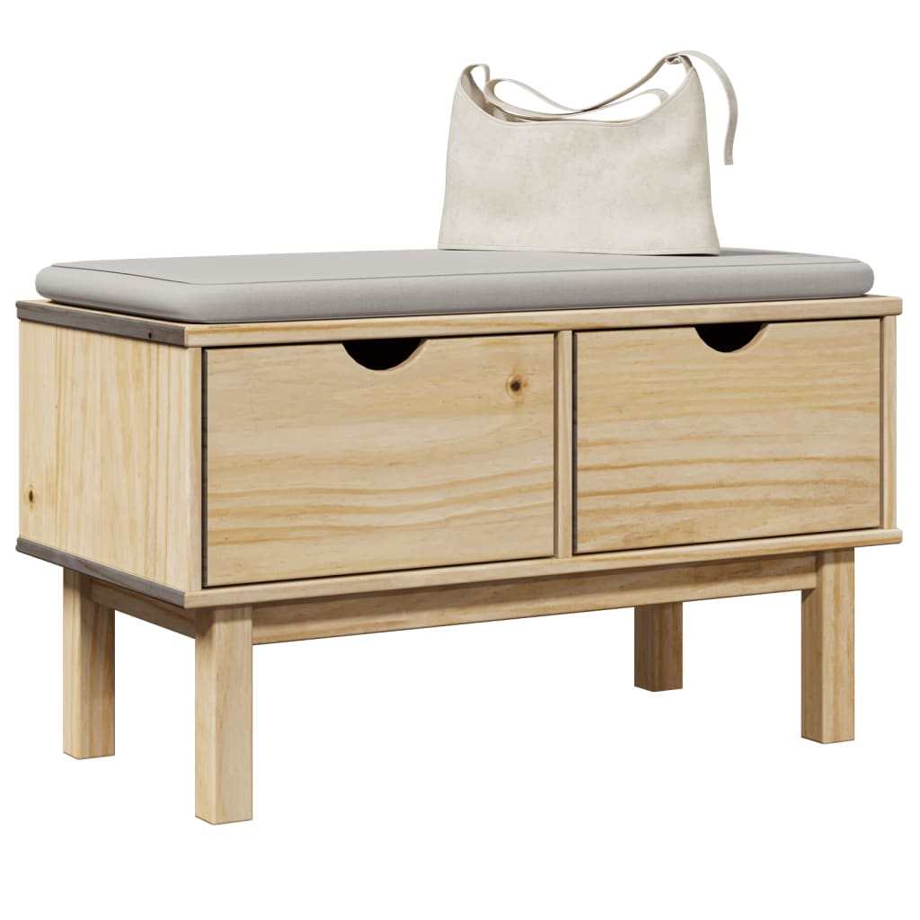 Eteisen penkki OTTA 80x40x45 cm täysi mänty