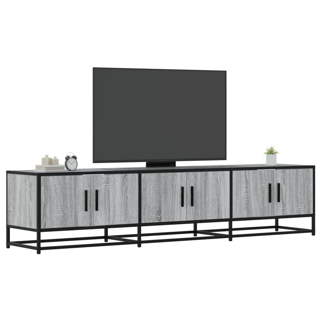 TV-taso harmaa Sonoma 180x35x41 cm tekninen puu