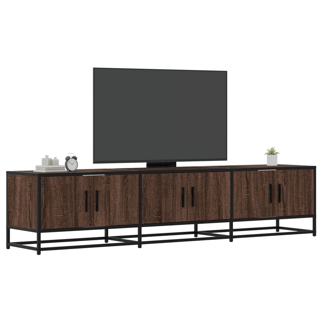 TV-taso ruskea tammi 180x35x41 cm tekninen puu