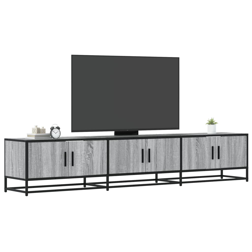 TV-taso harmaa Sonoma 210x35x41 cm tekninen puu