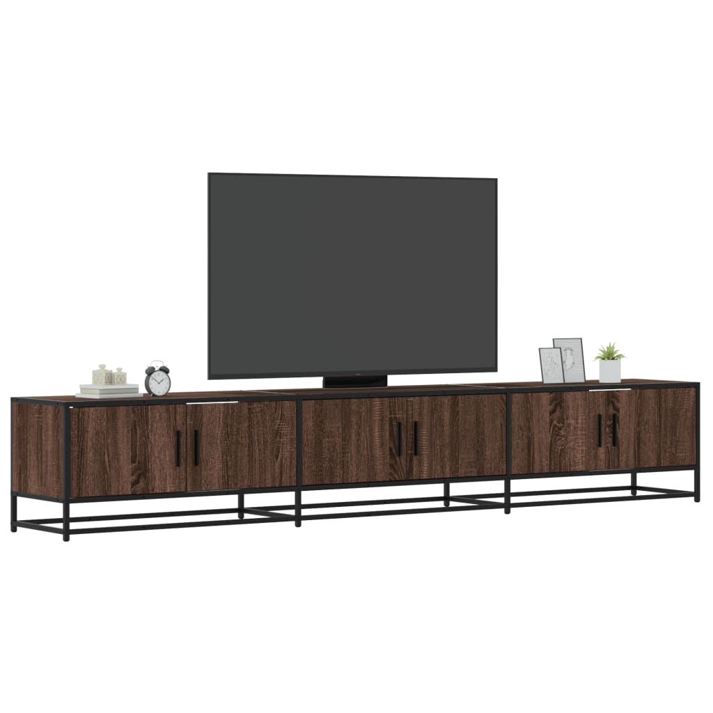 TV-taso ruskea tammi 240x35x41 cm tekninen puu
