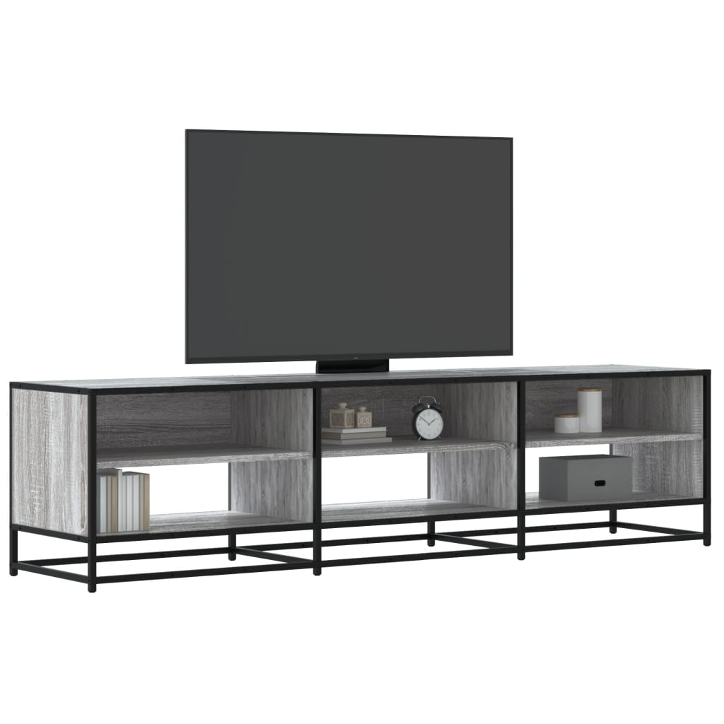 TV-taso harmaa Sonoma 180x40x46 cm tekninen puu