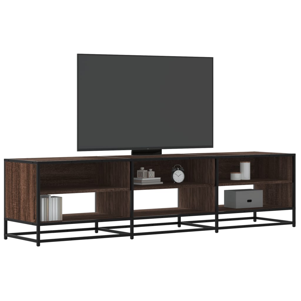 TV-taso ruskea tammi 180x40x46 cm tekninen puu