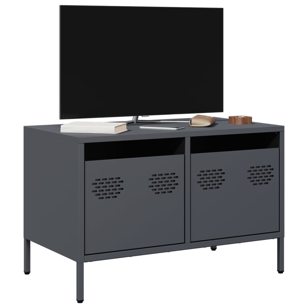 TV-taso antrasiitti 68x39x43,5 cm kylmävalssattu teräs