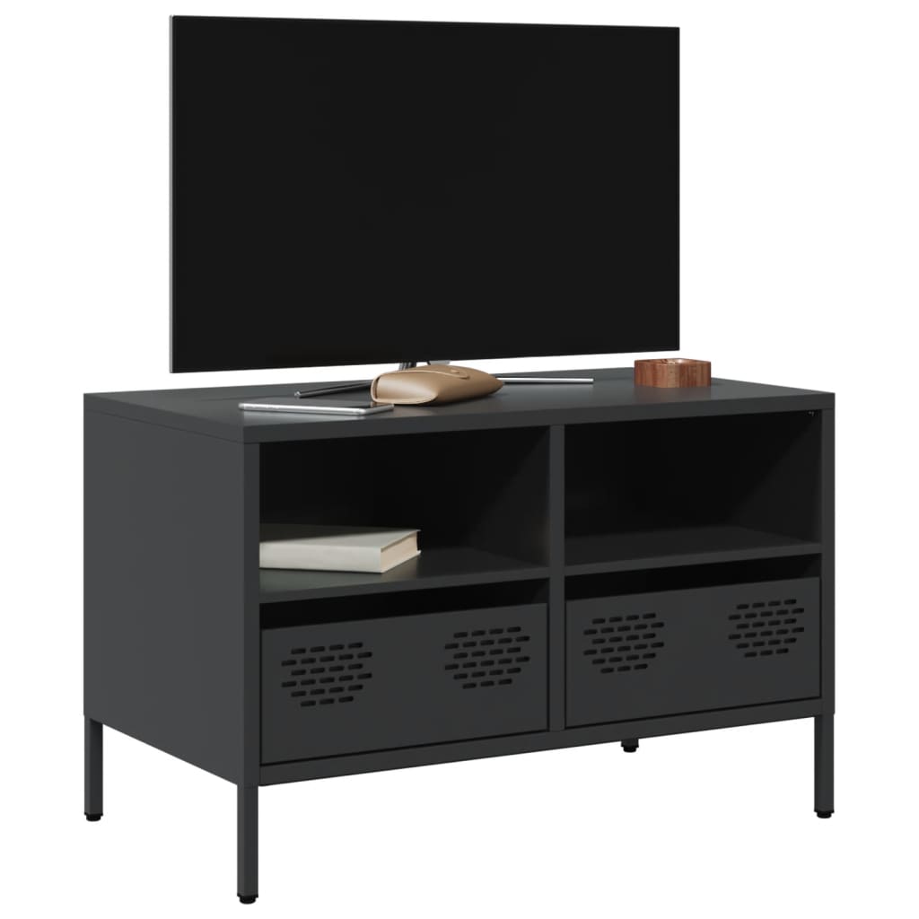 TV-taso musta 68x39x43,5 cm kylmävalssattu teräs