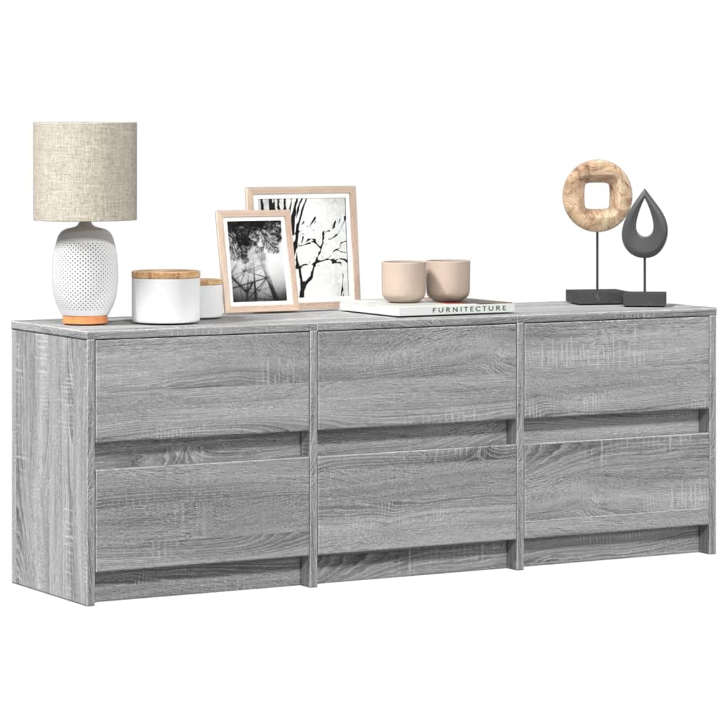 TV-taso LED-valoilla harmaa Sonoma 140x34x50 cm tekninen puu