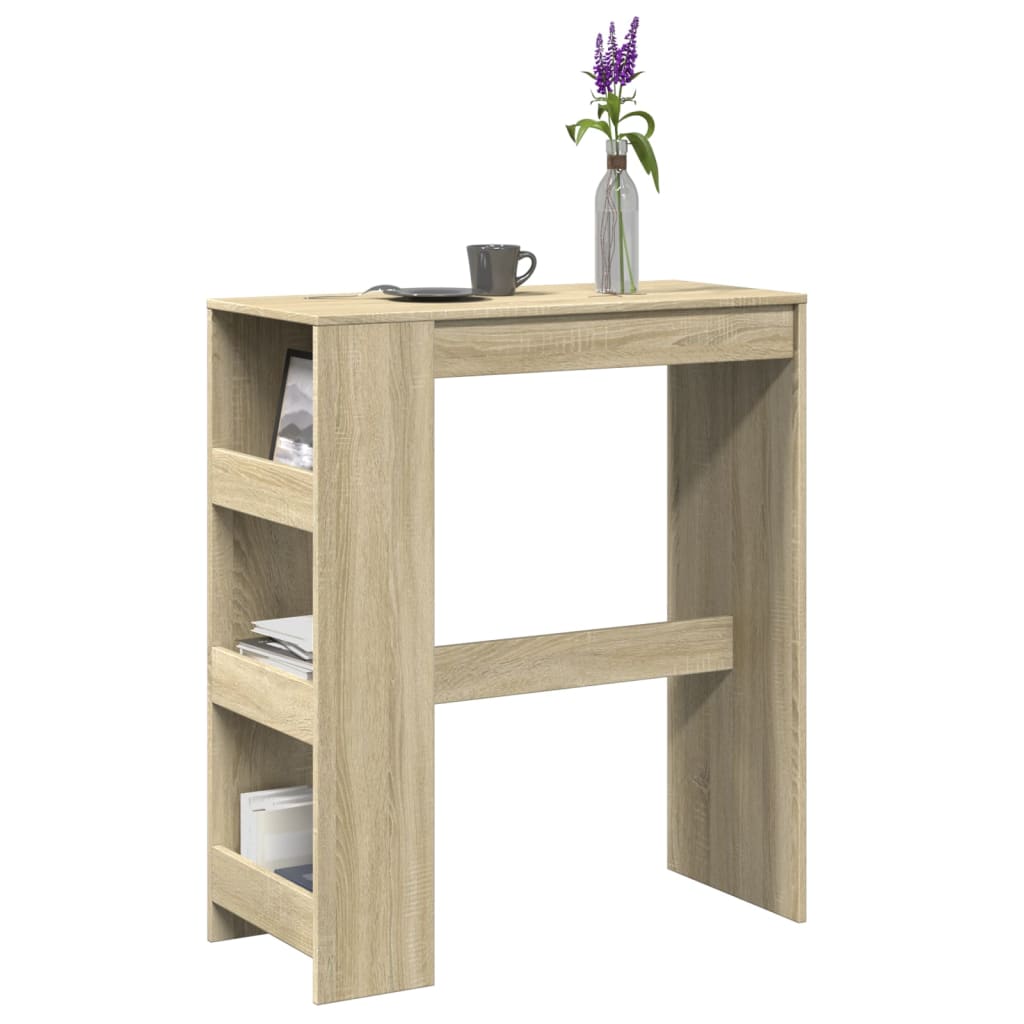 Baaripöytä/telineet Sonoma-tammi 90x40x103,5 cm tekninen puu