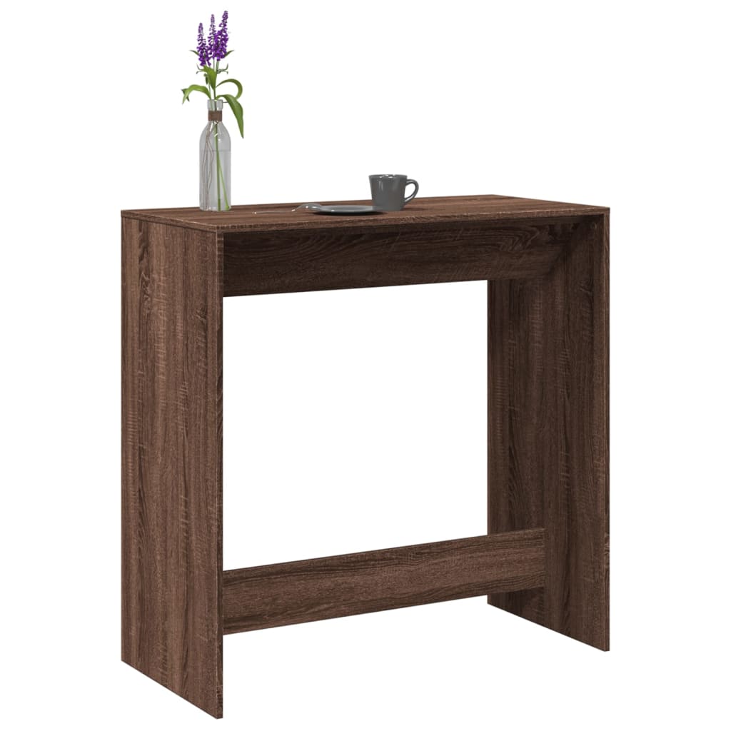 Baaripöytä ruskea tammi 102x50x103,5 cm tekninen puu