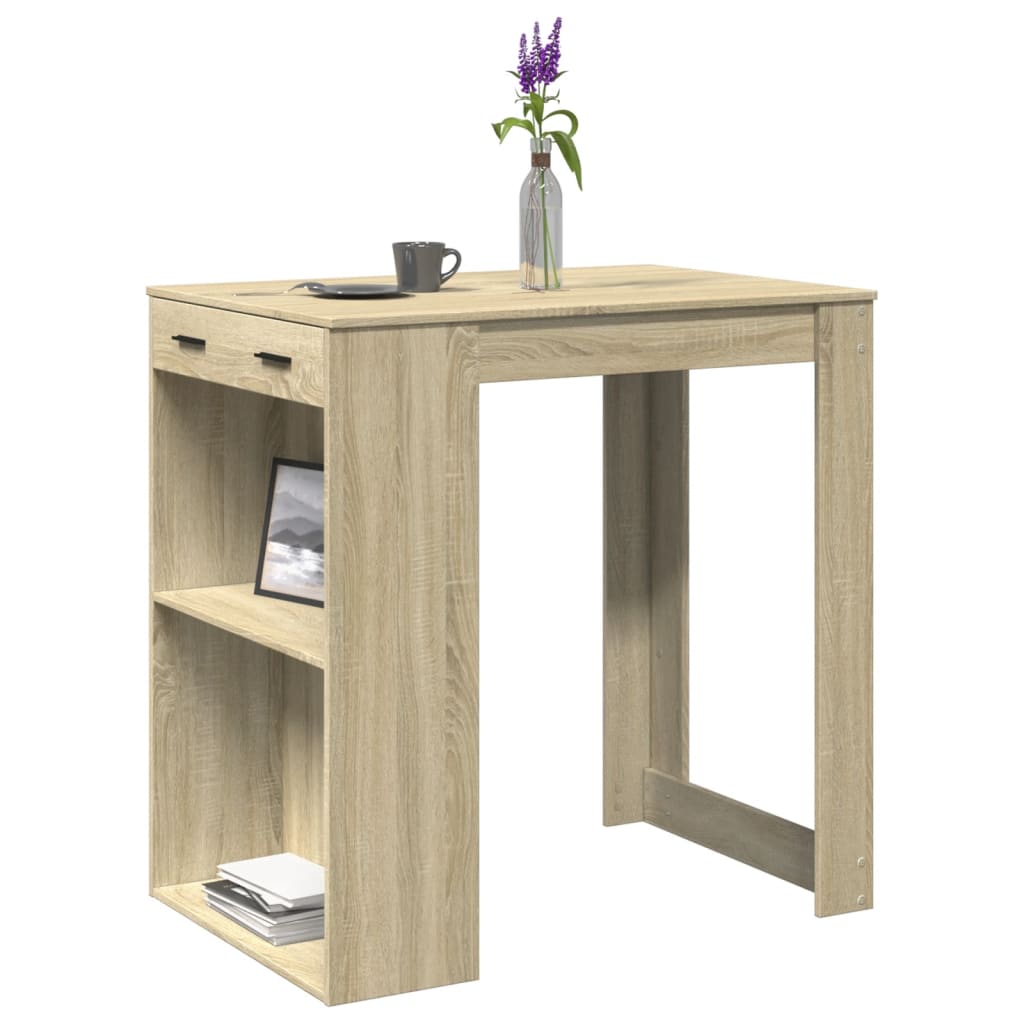 Baaripöytä Sonoma-tammi 102x70x103,5 cm tekninen puu