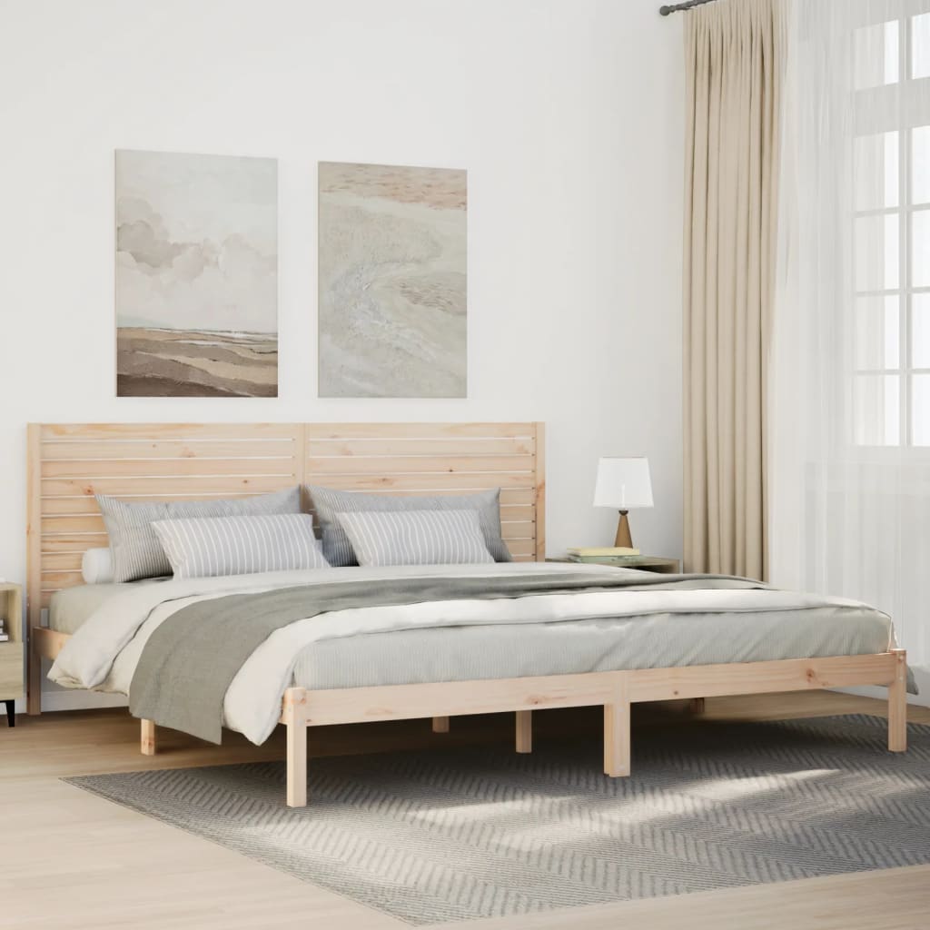Sängynrunko erikoispitkä ilman patjaa 180x210 cm massiivipuu