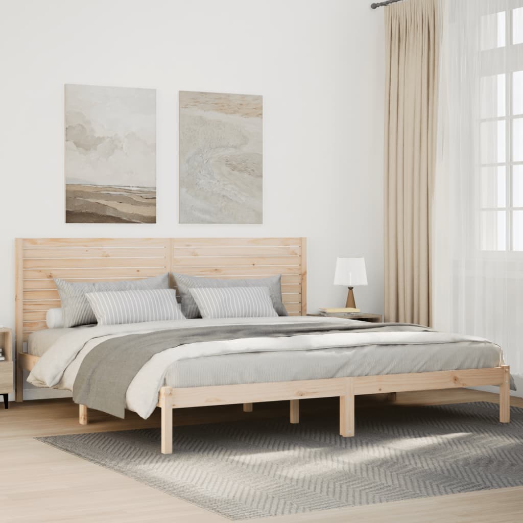 Sängynrunko erikoispitkä ilman patjaa 180x220 cm massiivipuu