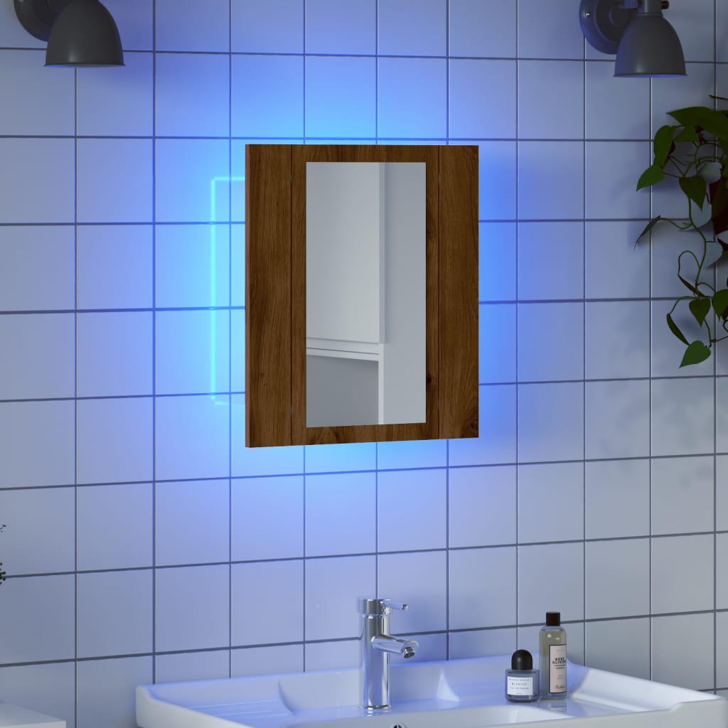 LED peilikaappi artesaani tammi 40x12x45 cm tekninen puu