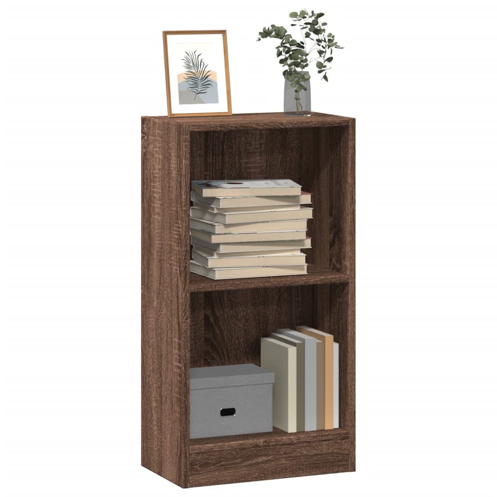 Kirjahylly ruskea tammi 40x24x76 cm tekninen puu