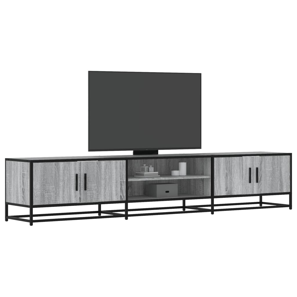 TV-taso harmaa Sonoma 210x35x41 cm tekninen puu