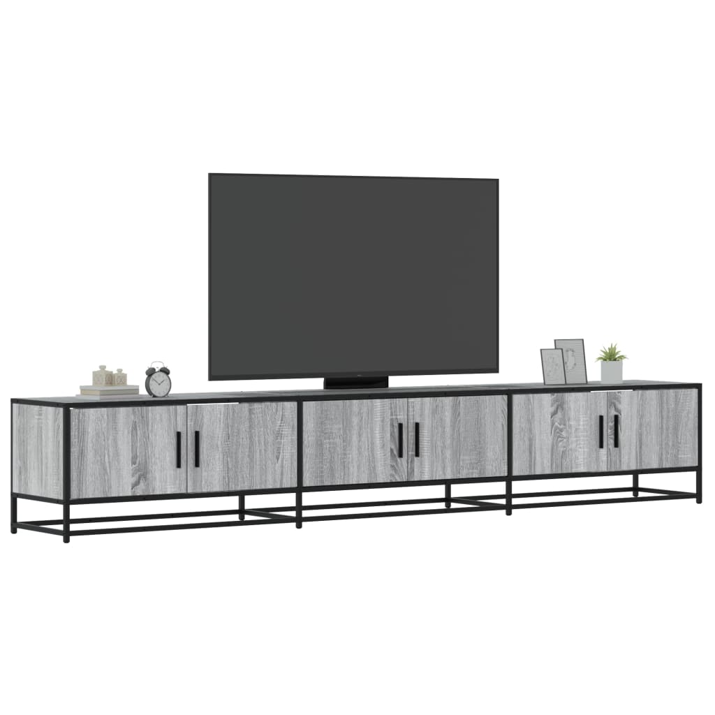 TV-taso harmaa Sonoma 240x35x41 cm tekninen puu