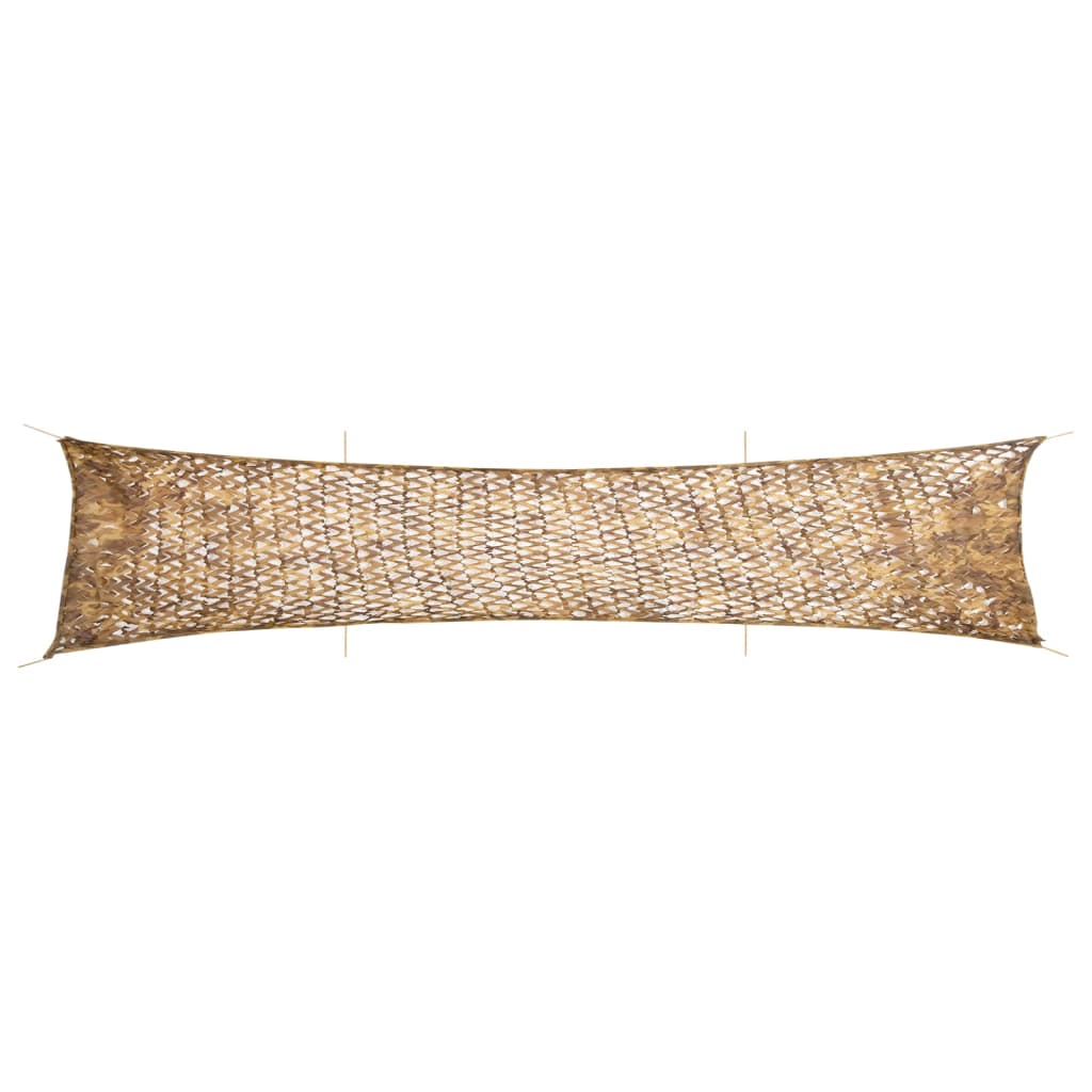 Naamiointiverkko säilytyspussilla 706x140 cm hiekkaa